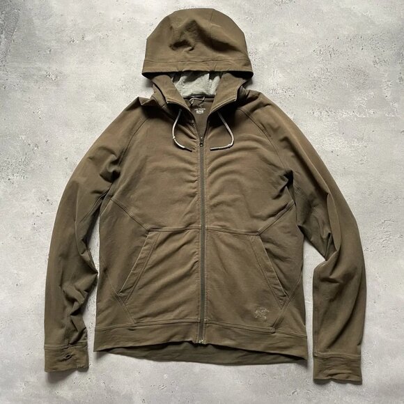 Arc'teryx Full Zip Olive Green Brown Hoodie - Wool Lined - Picture 1 of 9